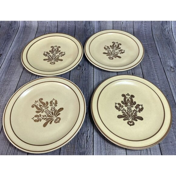 Set of 4 Pfaltzgraff Village Salad Plates Country Farmhouse 7 1/8" - Picture 1 of 7